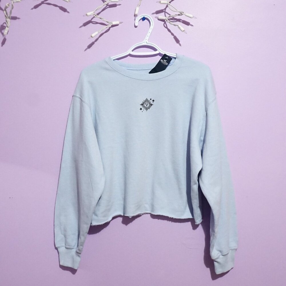 sky blue sweater / hollister